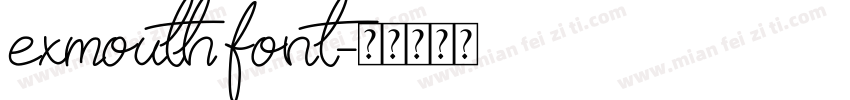 exmouth font字体转换